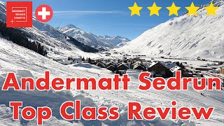 Andermatt Sedrun  Top Class Skiresort Info amp Review  Switzerland [upl. by Yerfej]