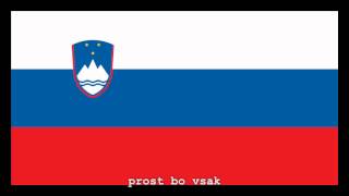 National Anthem of Slovenia Instrumental with lyrics [upl. by Tessie]