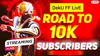 🔴 Road To 10 K Subscribers Goal Free Fire ❤️‍🔥 freefire classylive satvik tgrnrz rggamer [upl. by Audley168]