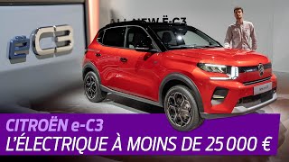 Nouvelle Citroën C3 2024 La première électrique française à moins de 25 000 € [upl. by Chamberlain997]