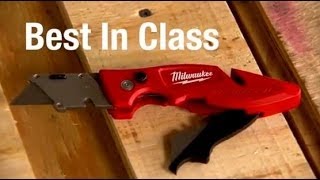 Milwaukee Fastback II Flip Utility Knife for Pros  The Home Depot [upl. by Idham]