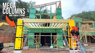 Construction of a MEGA sized Modern Home PT 39 [upl. by Olenolin]