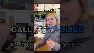 Police arrest crazy Karen for hate crime😳 police cops karen crime shorts viral funny insane [upl. by Maddock]