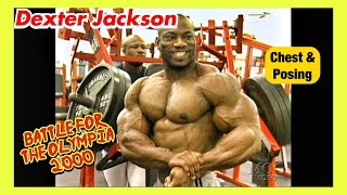 DEXTER JACKSON  CHEST AND POSING  BATTLE FOR THE OLYMPIA 2000 [upl. by Seditsira653]