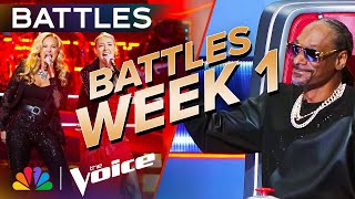 Phenomenal Performances from the First Week of Battles  The Voice  NBC [upl. by Kimmel]