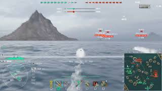 World of Warships  Highlight of Orage  minikitakami smash Kitakami [upl. by Eimar]