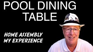 POOL DINING TABLE ASSEMBLY [upl. by Nosnehpets]