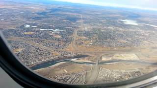 Landing in Calgary  Lufthansa [upl. by Llemart]