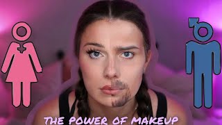 Male vs Female Makeup TRANSformation  Transgender Facial Feminization  Boy to Girl IN DEPTH [upl. by Aihsemat]