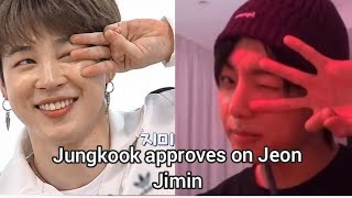 Jikook  Jungkook approves on Jeon Jimin [upl. by Henryk]