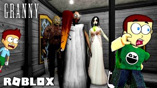 Granny ki New School in Roblox  Shiva and Kanzo Gameplay [upl. by Airamat]