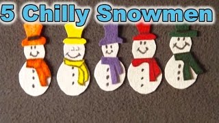 Winter Preschool Songs  5 Chilly Snowmen song  Littlestorybug [upl. by Ferdinanda]