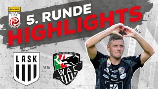 LASK  RZ Pellets WAC 5 Runde ADMIRAL Bundesliga 202425 [upl. by Xonel609]