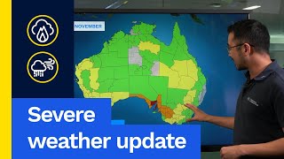 Severe Weather Update 16 November 2024 Fire danger and storms for SE Australia [upl. by Everett263]