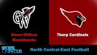 OwenWithee  Thorp  North Central  East 8 Player Football [upl. by Regen582]