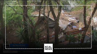 Mudflows strong rain wreak havoc in Studio City Beverly Crest communities [upl. by Ecile946]