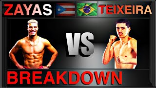 XANDER ZAYAS VS PATRICK TEIXEIRA  FIGHT BREAKDOWN [upl. by Nolana]