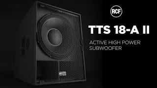 RCF TTS 18A II  ACTIVE HIGH POWER SUBWOOFER [upl. by Akeenahs789]