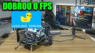 TESTEI O PROGRAMA LOSSLESS SCALING QUE DÁ MUITO FPS EM QUALQUER PLACA DE VÍDEO [upl. by Lanita795]