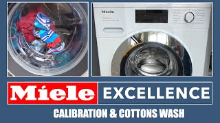 Miele W1 Excellence Washing Machine Calibration amp Cottons Wash [upl. by Furmark687]