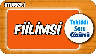 Fiilimsi  Taktikli Soru Çözümü 📙 tonguçCUP 1Sezon  8TURK91 [upl. by Gennifer464]