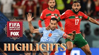 Morocco vs Spain Highlights  2022 FIFA World Cup  Round of 16 [upl. by Narak144]