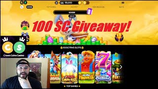 Crown Coins Casino Giveaway [upl. by Nnad]