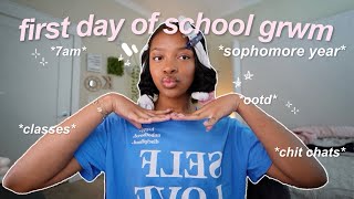 GRWM FIRST DAY OF SCHOOL sophomore year [upl. by Letnuhs]