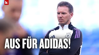 Nagelsmann äußert sich zum kontroversen AusrüsterWechsel  Frankreich  Deutschland [upl. by Felton]