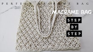 Macrame Bag  DIY KIT  Step by Step Tutorial Easy for Beginners [upl. by Siol]