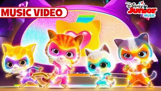 SuperKitties Official Theme Song 🐱🎶  Music Video  Season 2  disneyjr [upl. by Gerfen]