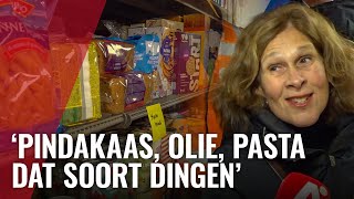 Omgekeerde supermarkt geopend om boodschappen te doneren [upl. by Orlene]