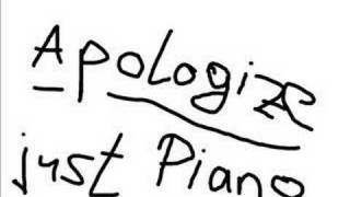 Apologize  Piano Version by Marius Furche [upl. by Carlick]