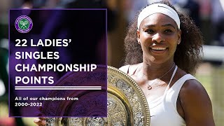 Every Ladies Singles Championship Point at Wimbledon 20002022 [upl. by Matthaus]