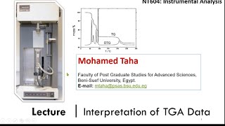 TA02 Interpretation of TGA Data Part 01 [upl. by Alehcim432]