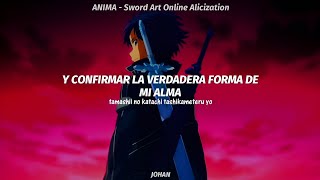 Sword Art Online Alicization War of Underworld Opening 2 Full  ANIMA  ReoNa  AMV sub español [upl. by Berti]