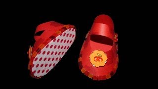 Babyschuhe aus Papier  Bastelanleitung [upl. by Inod]