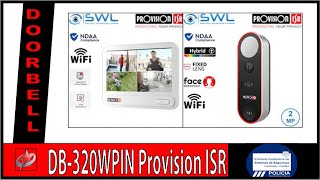 IP Doorbell DB320WIPN Provision ISR  Face Detection technology direct on your Smartphone [upl. by Arekahs]