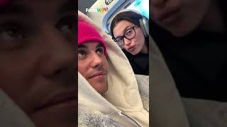 Justin Biebers unimpressed Moment Coffee Mishap In Front Of Him And Wife Hailey [upl. by Letnuhs]