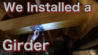 How We Installed a Girder in a House to fix a Sagging Floor [upl. by Icat912]