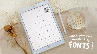 How to make your own Font Super easy handwritten fonts [upl. by Siver]