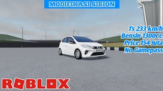 Modifikasi Daihatsu Sirion 2018  Roblox Indonesia [upl. by Jacey]