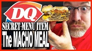 Dairy Queen ★ Secret Menu Item ★ Macho Meal Challenge 2400 Calories [upl. by Genny]