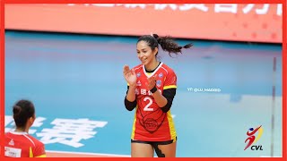 Samantha Bricio 🇲🇽 4 Aces  Shanghai vs Guangdong  China Volleyball League 202324  Round 5 [upl. by Consuela397]