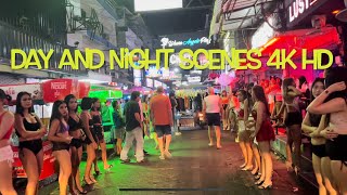 Soi 6 Pattaya 4k HD day and night scenes  so many ladies [upl. by Laicram]