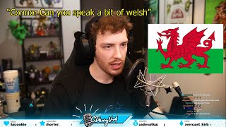 Connor speaking welsh and pronouncing quotllanfairpwllgwyngyllgogerychwyrndrobwllllantysiliogogogochquot [upl. by Holleran]