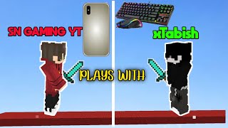 PRO MOBILE PLAYER plays BEDWARS with PRO PC PLAYER [upl. by Mersey473]