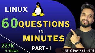 PART 1  60 Linux Questions for Job Interview Preparation in Hindi in 60 min with Answer  Linux QnA [upl. by Hajile534]