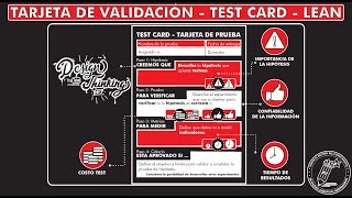 Qué es y cómo hacer quotTEST CARDS  TARJETAS DE VALIDACIÓN DE HIPÓTESIS” en Lean start up T 33  Ep 5 [upl. by Slyke871]