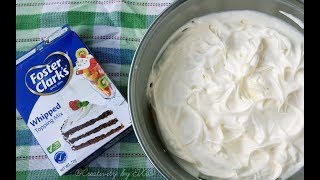 ২ মিনিটে কেক ডেকোরেশনের জন্য হুইপড ক্রিম  Foster clarks whipped cream  How to Make Whipped Cream [upl. by Agneta]